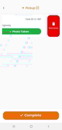CF Driver app - remove button