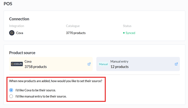 Product source - new products