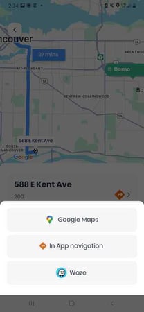 cf driver app - navigation